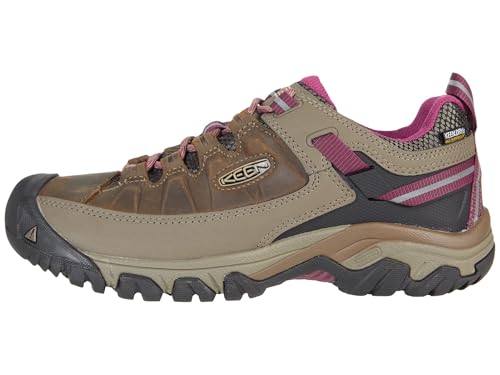KEEN Damen Targhee 3 Waterproof Wanderschuh, Weiss Boysenberry, 35 EU von KEEN