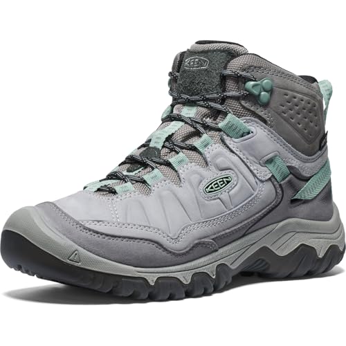 KEEN Women's Targhee 4 Mid Height Durable Comfortable Waterproof Hiking Boots, Alloy/Granite Green, 37.5 EU KEEN Women's Targhee 4 Mid Height Durable Comfortable Waterproof Hiking Boots, Alloy/Granite Green, 37.5 EU von KEEN