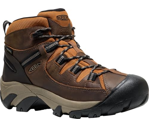 KEEN Targhee II Herren-Wanderstiefel, mittelhoch, wasserdicht, Bison/gerösteter Pekannuss, 8.5 Wide von KEEN