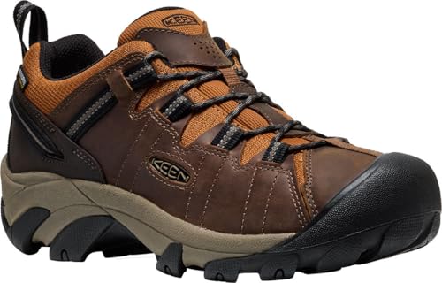 KEEN Targhee II Wanderschuh für Herren, niedrige Höhe, wasserdicht, Bison/gerösteter Pekannuss, 9 Wide von KEEN