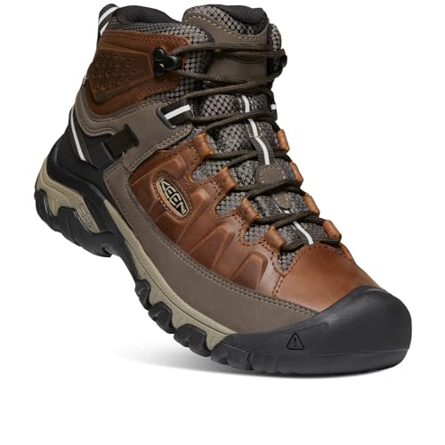KEEN Herren Targhee 3 Mid Waterproof Wanderstiefel, Chestnut Mulch, 45 EU von KEEN