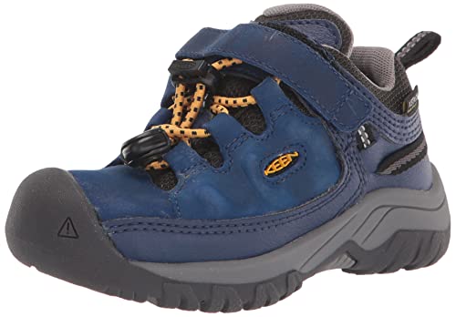 KEEN Targhee Unisex-Wanderschuh für Kinder, niedrig, wasserdicht, Blue Depths Forest Night, 13 UK Child von KEEN