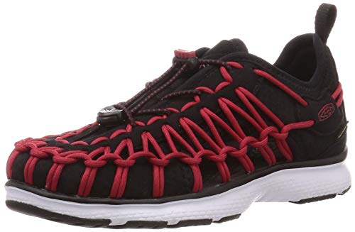 KEEN Uneek SNK Kinder Sandale Sneaker Schuhe Black Tango red Groesse 31 EU von KEEN