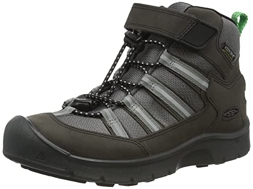 KEEN Unisex Kinder Hikeport 2 Sport Mid Wp Wanderstiefel, Schwarz Irisches Grün, 24 EU von KEEN