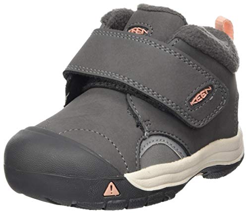 KEEN Unisex Kinder Kootenay Iii Mid Wp Stiefelette, Steel Grey/Dusty Pink, 29 EU von KEEN