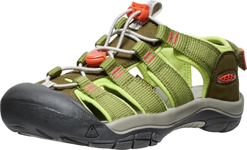 KEEN Newport Boundless Sandalen, Dark Olive/Scarlet Ibis, 25 EU von KEEN