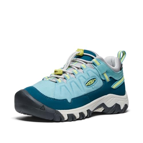 KEEN Unisex Kinder Targhee 4 Low Waterproof Wanderstiefel, Reef Waters Daiquiri Green, 27/28 EU von KEEN