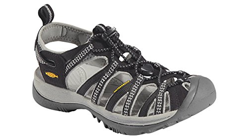 KEEN Whisper Damensandalen, Schwarz (Schwarz/Neutral Grau), 37 EU von KEEN
