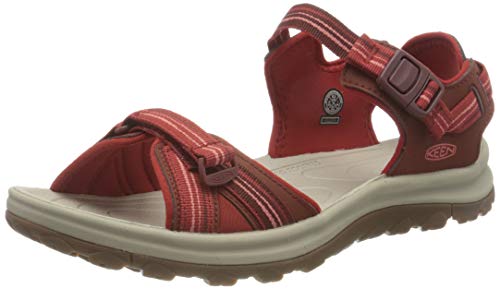 KEEN Damen Terradora 2 Sport-Sandale mit offenem Zehenbereich, Dunkelrot/Koralle, 7,5 M (Medium) US von KEEN