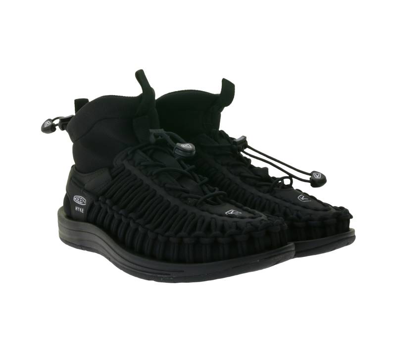 KEEN X HYKE Uneek High-Top Sneaker für Damen Stiefelette mit Bungee-Schnürsystem Freizeit-Schuhe 1027975 Schwarz von KEEN