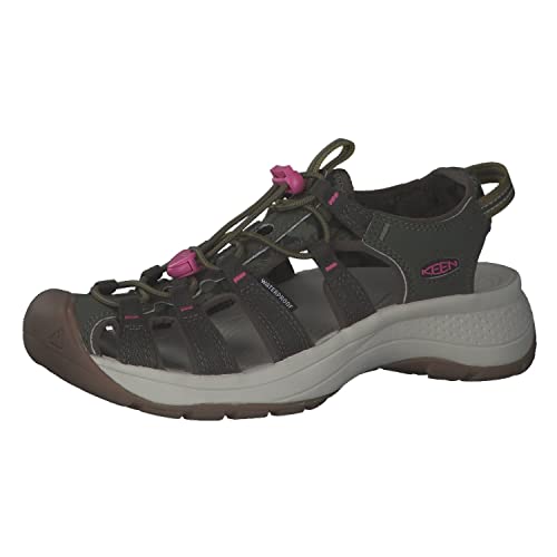 KEEN Damen Astoria West Sandalen, Forest Night/Ibis Rose, 41 EU von KEEN