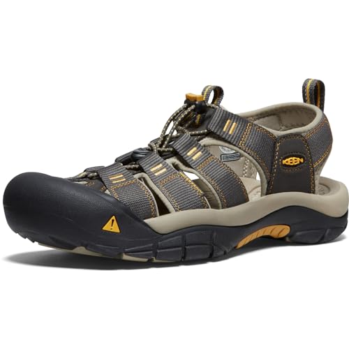 Keen Herren Newport H2 Sandalen Trekking-& Wanderschuhe, Grün (Raven/Aluminum), 40 EU von KEEN