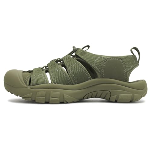 Keen Herren Newport H2 Textile Monochrome Olive Drab Sandalen 44 EU von KEEN