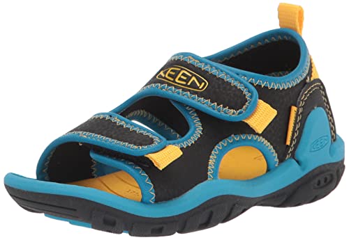 Keen Knotch Creek OT Sandale, Schwarz, lebhaftes Blau, 34 EU von KEEN