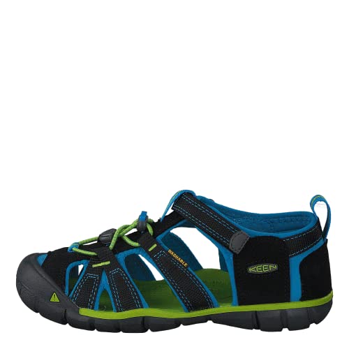 Keen Unisex-Kinder Seacamp Ii Cnx Durchgängies Plateau Sandalen, Schwarz (Black/blue Danube), 35 EU von KEEN