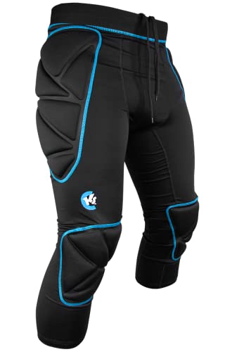 KEEPERsport Torwart Profi Unterziehhose gepolstert - Lange Protektionshose für Torhüter Underwear - Größe S-XXL - Farbe schwarz von KEEPERsport