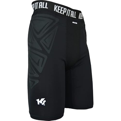 KEEPERsport - Torwart Unterziehhose ungepolstert - Kurze Unterziehhose für Torhüter Underwear - Größe S-XXL - schwarz von KEEPERsport
