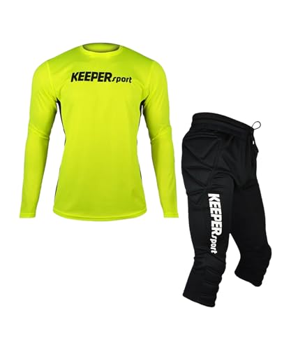 KEEPERsport Torwartset lang - langes gepolstertes Torwartshirt - 3/4 gepolsterte Torwarthose - Torwartkleidung für Erwachsene KEEPERsport Torwartset lang - langes gepolstertes Torwartshirt - 3/4 gepolsterte Torwarthose - Torwartkleidung für Erwachsene von KEEPERsport