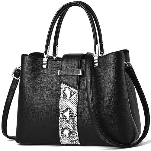 KEEPOP Damen Handtasche PU Leder Umhängetasche Frauen Schulterbeutel Shopper Tote Reise Henkeltasche Schulterriemen Abendtasche Citytasche von KEEPOP