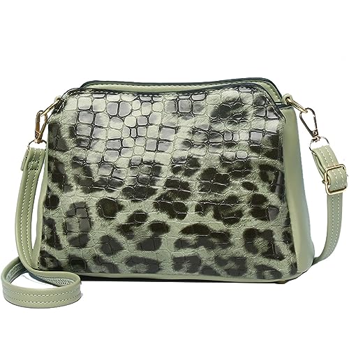 KEEPOP Damen Umhängetasche mit Verstellbarem Leder Schultergurt,Tasche mit Geringe Kapazität, mit mehreren Fächern,Vegan Leder Handytasche,Multifunktionstasche Schultertaschen von KEEPOP