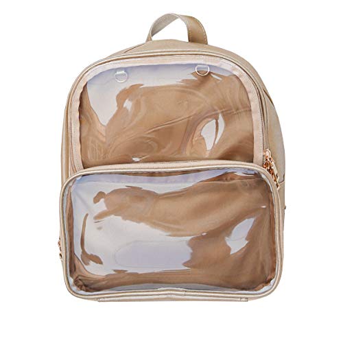 KEEPOP Ita Taschen Rucksack Mädchen Schulrucksack Niedliche Sommer Strandtasche Transparente Fenster für DIY Dekore, Braun von KEEPOP