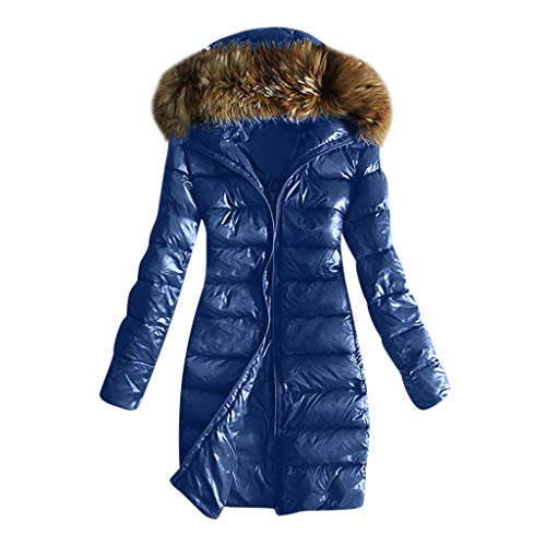 KEERADS Damen Winterjacke Wintermantel Lange Daunenjacke Jacke Outwear Frauen Winter Warm Daunenmantel mit Pelzkragen Mantel Steppmantel von KEERADS Damen