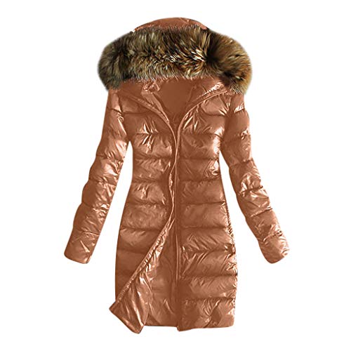 KEERADS Damen Winterjacke Wintermantel Lange Daunenjacke Jacke Outwear Frauen Winter Warm Daunenmantel mit Pelzkragen Mantel Steppmantel von KEERADS Damen