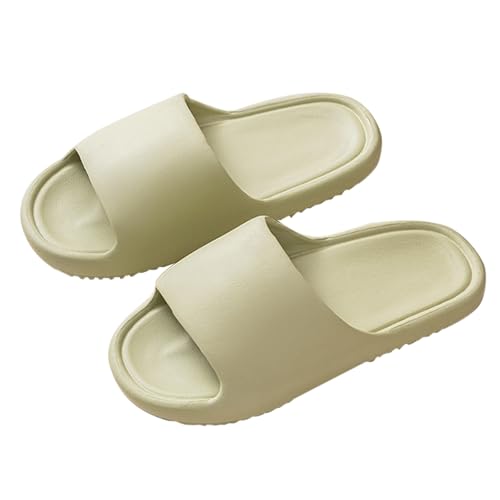 KEERADS Sandalen & Slides Für Damen Hausschuhe Haushalts-Badezimmer-Hausschuhe Weiche Sohle Schnelltrocknend Innen Leichte Urlaubs-Outdoor-Bekleidung Strand-Outdoor-Bekleidung (Green, 36) von KEERADS