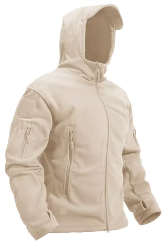 KEFITEVD Herren Jacken Midweight Softshell Jacken für Männer Full Zip Quilted Jacken Softshell Herbst Winter Jacken mit Multi Reißverschlusstaschen von KEFITEVD