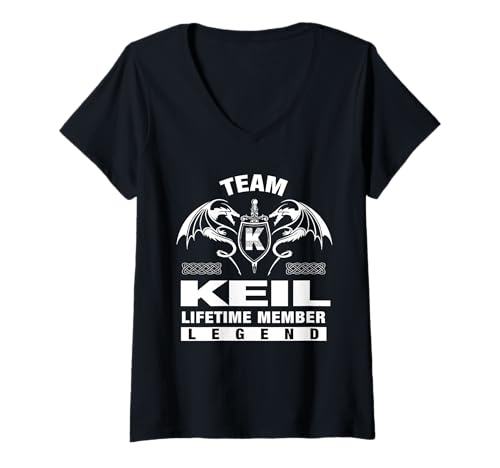 Damen Team KEIL - Lebenslange Mitgliedsgeschenke T-Shirt mit V-Ausschnitt Damen Team KEIL - Lebenslange Mitgliedsgeschenke T-Shirt mit V-Ausschnitt von KEIL FAMILY IDEA GIFTS