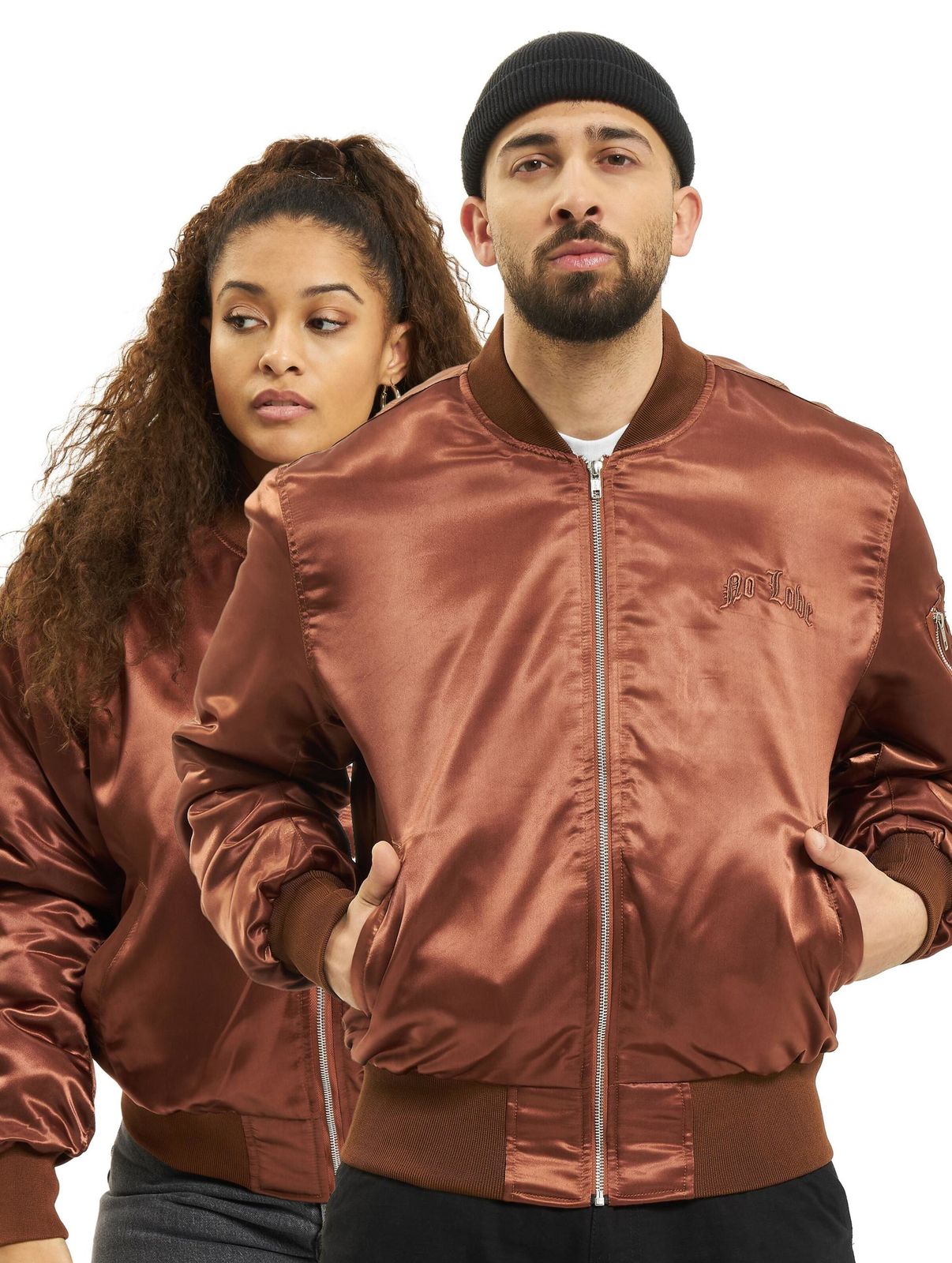 KEINE LIEBE Old Bomber Bomberjacke braun von KEINE LIEBE