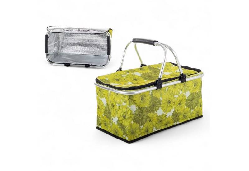 KEINerlei® Einkaufskorb Einkaufskorb Faltbar Picknickkorb Klappbar mit Deckel Kühlkorb Thermo von KEINerlei®