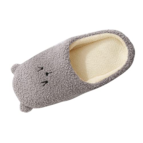 KEIZHUONIQIU Herren Hausschuhe Memory Foam Pantoffeln 44 Offen GäStehausschuhe Filz Damen Schlappen Winter Pink Slippers HüTtenschuhe Leicht Mit Weicher Sohle Pantoletten Plateau Rosa von KEIZHUONIQIU