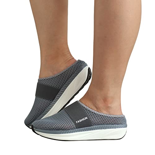 KEIZHUONIQIU Orthopädische Schuhe Mesh Atmungsaktiv Sneaker Damen Hausschuhe Air Cushion Slip On Walking Shoes Orthopedic Diabetic Laufschuhe Freizeit Sandals Orthofeet Turnschuhe von KEIZHUONIQIU