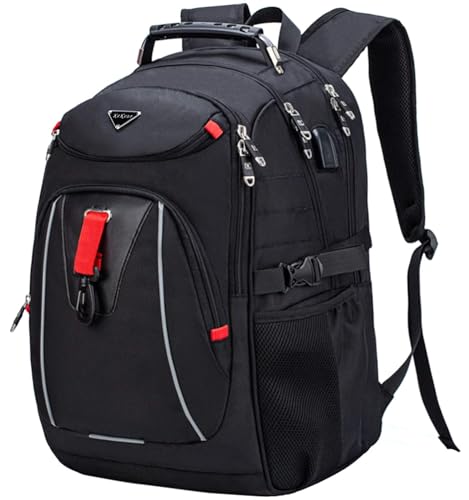 KeKour Laptop Rucksack Herren, Rucksack für 17 zoll Laptop Schulrucksack Multifunktion Business Notebook Taschen Wasserdicht Daypack für Männer/Frauen/College/Schule/Arbeit/Reisen von KeKour