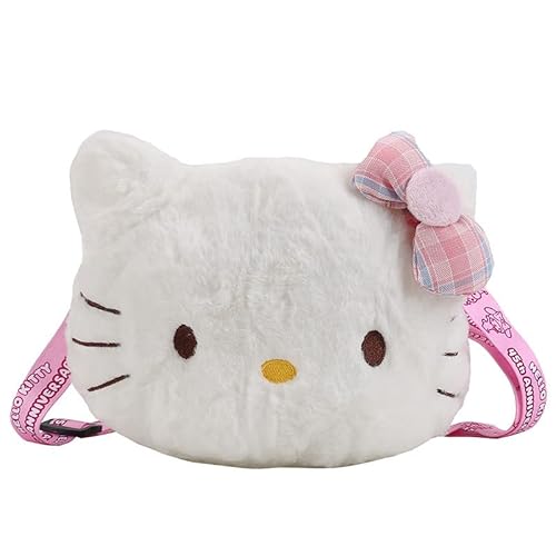 KELBBO Niedliche Umhängetasche für Damen, Kitty-Cartoon-Umhängetasche, pelzige Umhängetasche, kleine Geldbörse, Aufbewahrung, geeignet für Frauen, Mädchen, Einkaufen, Lippenstift-Tasche, niedliche KELBBO Niedliche Umhängetasche für Damen, Kitty-Cartoon-Umhängetasche, pelzige Umhängetasche, kleine Geldbörse, Aufbewahrung, geeignet für Frauen, Mädchen, Einkaufen, Lippenstift-Tasche, niedliche von KELBBO
