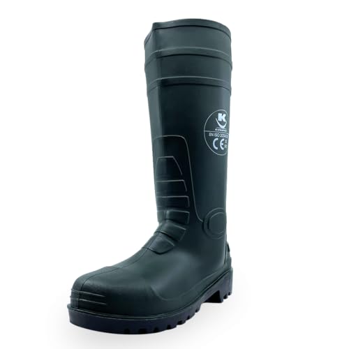 KELI FRANCE Sicherheitsstiefel S5 SRC, Schutzkappe aus Stahl, Sohle P.V.C und Nitril, durchtrittsicher & rutschfest, grün, Modell Hulk, grün, 47/48 EU KELI FRANCE Sicherheitsstiefel S5 SRC, Schutzkappe aus Stahl, Sohle P.V.C und Nitril, durchtrittsicher & rutschfest, grün, Modell Hulk, grün, 47/48 EU von KELI FRANCE