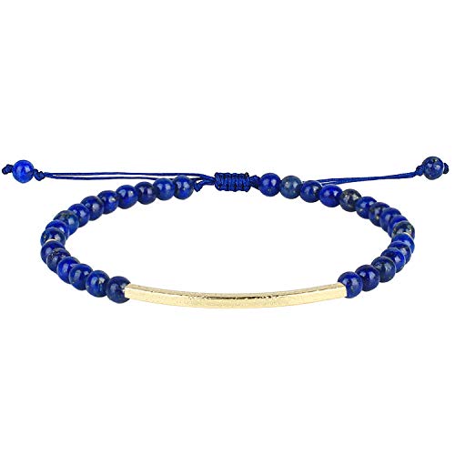 KELITCH Frauen Armband Türkis Achat Perlen Strang Armbänder 925 Gold Überzogene Handgemachte Freundschaft Charme Armreif von KELITCH