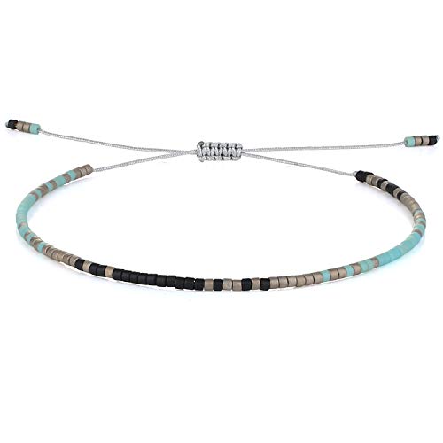 KELITCH Damen Strand Armbänder Boho MIYUKI Perlen Freundschaftsarmbänder Neue Sommer Strand Regenbogen Armbänder von KELITCH