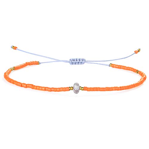 KELITCH Charme Armbänder für Damen Seed Perlen Freundschaft Armbänder Handgemachte Einstellbar Armband Armreif von KELITCH