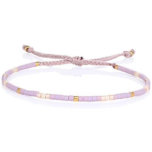 KELITCH Damen Freundschaftsarmbänder Miyuki Perlen Strang Armbänder Armreifen Handgefertigte Boho Charm Schmuck von KELITCH