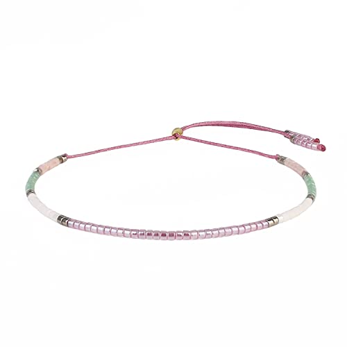 KELITCH Damen Strand Armbänder Boho MIYUKI Perlen Freundschaftsarmbänder Neue Sommer Strand Regenbogen Armbänder von KELITCH