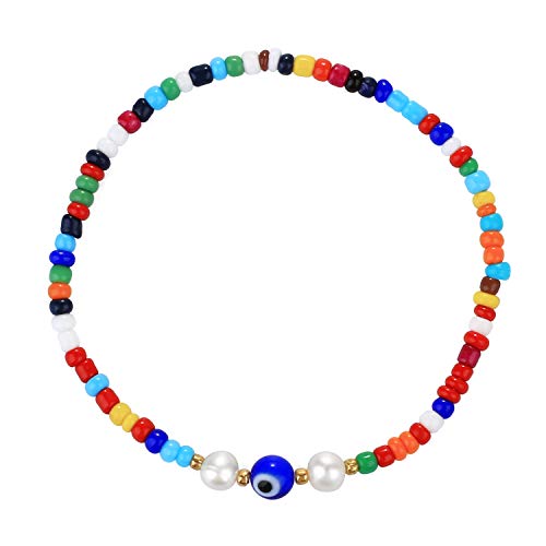 KELITCH Boho Elastischer Armbänder Böse Augen Perlen Armbänder Bunte Charme Perlen Armbänder KELITCH Boho Elastischer Armbänder Böse Augen Perlen Armbänder Bunte Charme Perlen Armbänder von KELITCH