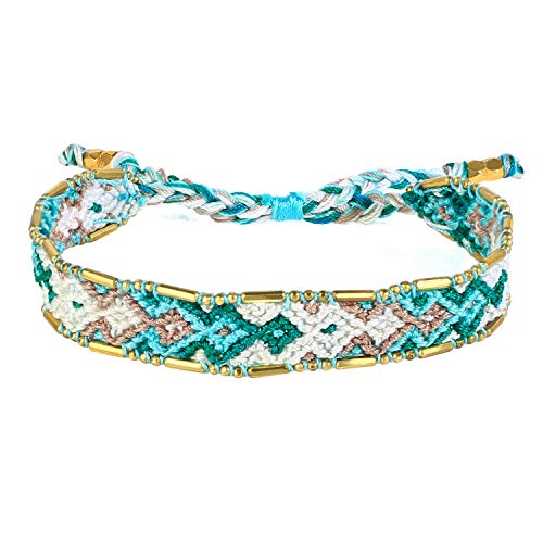 KELITCH Bonbonfarbenes Seidenwickelarmband breit BOHO Stil handgewebtes Armband Freundschaft Armband Manschetten von KELITCH