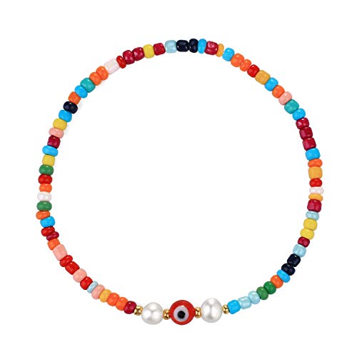 KELITCH Bunte Damen Charm Armbänder Freundschaft Quaste Armband Perle Verstellbare Armbänder von KELITCH