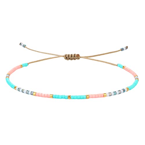 KELITCH Bunte Miyuki Perlen Armbänder Winzig Seil Damen Armbänder Mode Armreif Geschenk von KELITCH