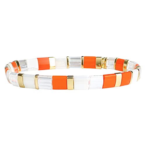 KELITCH Frauen Armband Strang Armband Tila Perlen elastische Stretchy Armband für Frauen (05F) von KELITCH