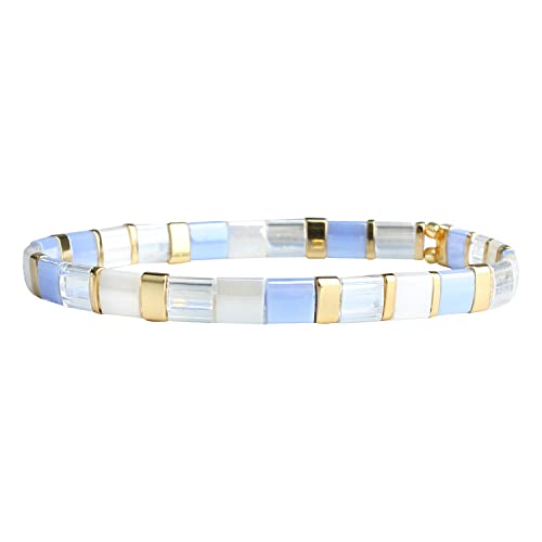 KELITCH Frauen Armband Strang Armband Tila Perlen elastische Stretchy Armband für Frauen (05H) von KELITCH