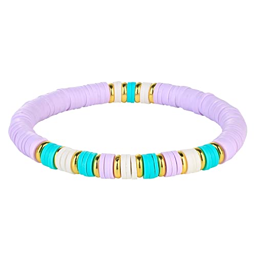 KELITCH Buntes Freundschaftsarmband Verstellbares HEISHI Stretch Armband Boho Schmuck Für Damen von KELITCH