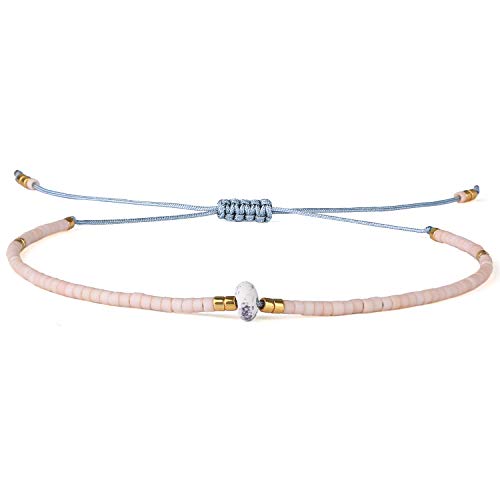 KELITCH Charme Armbänder für Damen Seed Perlen Freundschaft Armbänder Handgemachte Einstellbar Armband Armreif KELITCH Charme Armbänder für Damen Seed Perlen Freundschaft Armbänder Handgemachte Einstellbar Armband Armreif von KELITCH